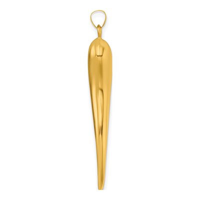 14K Yellow Gold Horn Pendant – view 3