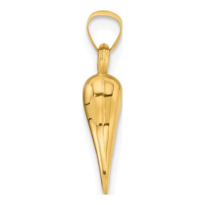 14K Yellow Gold Horn Pendant – view 3