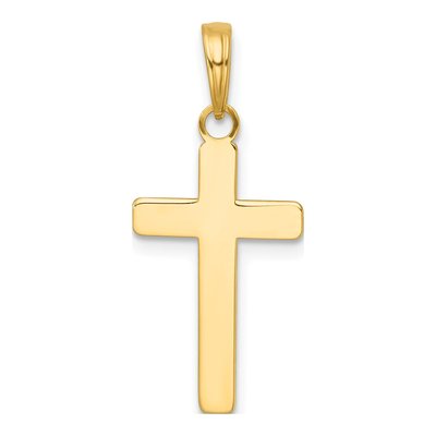 14K Yellow Gold Latin Cross Pendant – view 4