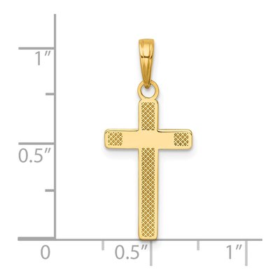 14K Yellow Gold Latin Cross Pendant – view 5