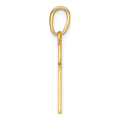 14K Yellow Gold 3-D Stick Cross Pendant – view 3