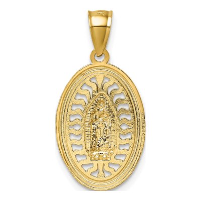 14K Yellow Gold Our of Guadalupe Pendant – view 4