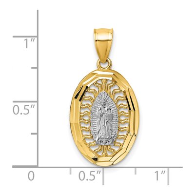 14K Yellow Gold Our of Guadalupe Pendant – view 5
