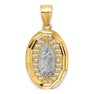 14K Yellow Gold Our of Guadalupe Pendant