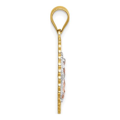 14K Two-Tone Gold Our of Guadalupe Pendant – view 3