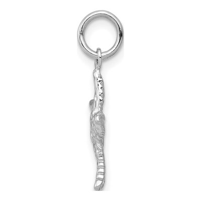 14K White Gold 3-D Starfish Pendant – view 3