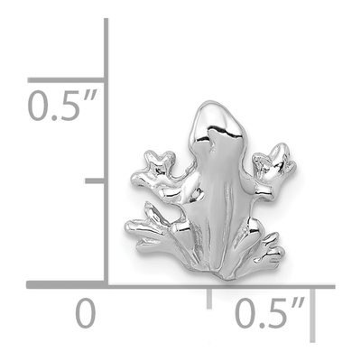 14K White Gold 3-D Frog Charm – view 5