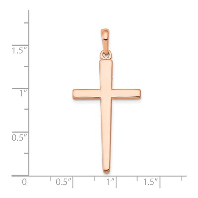 14K Rose Gold Cross Pendant – view 4