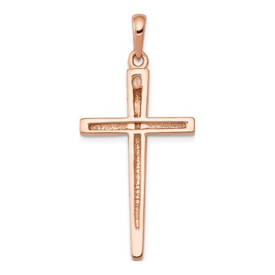 14K Rose Gold Cross Pendant – view 5
