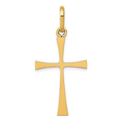 14K Yellow Gold Cross Pendant