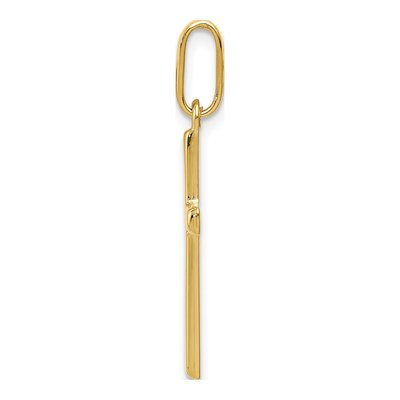 14K Yellow Gold Hollow Cross Pendant – view 3