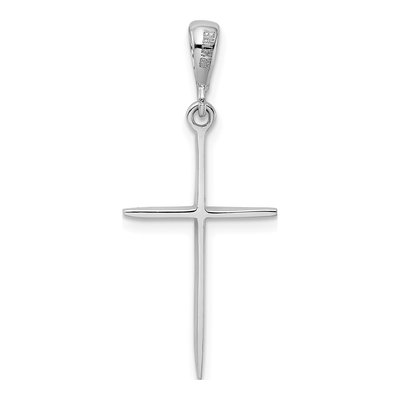 14K White Gold Cross Pendant – view 4