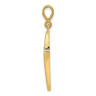 14K Yellow Gold Cross Pendant – view 3