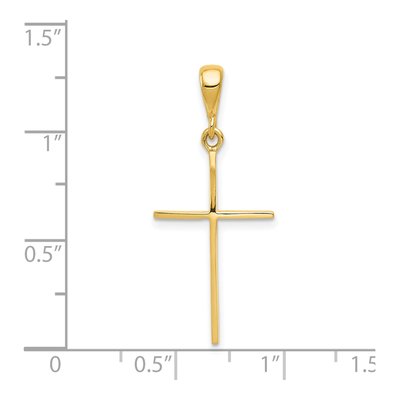 14K Yellow Gold Cross Pendant – view 5
