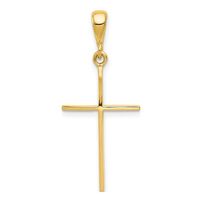 14K Yellow Gold Cross Pendant
