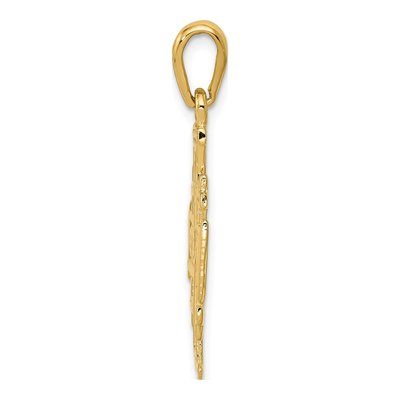 14K Yellow Gold Jerusalem Cross Pendant – view 3