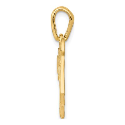 14K Yellow Gold Filigree Chai Pendant – view 3