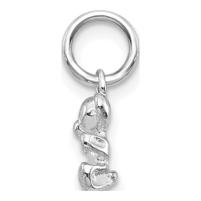 14K White Gold Teddy Bear Pendant – view 3
