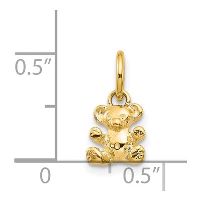 14K Yellow Gold Teddy Bear Charm – view 5
