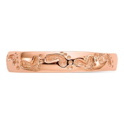 14K Rose Gold Footprints Ring – view 5
