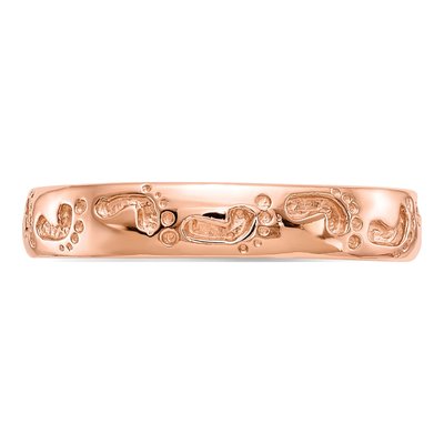 14K Rose Gold Footprints Ring – view 6