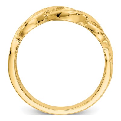 14K Yellow Gold Infinity Ring – view 3