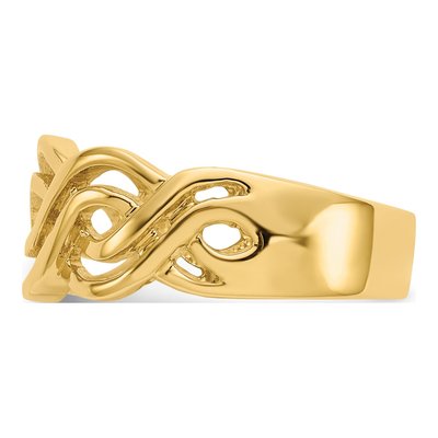 14K Yellow Gold Infinity Ring – view 5