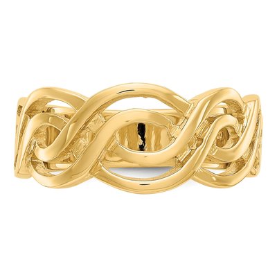 14K Yellow Gold Infinity Ring – view 6