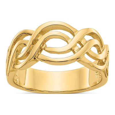 14K Yellow Gold Infinity Ring