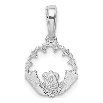 14K Yellow Gold Claddagh Pendant – view 4