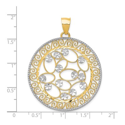 14K Yellow Gold Filigree Pendant – view 5