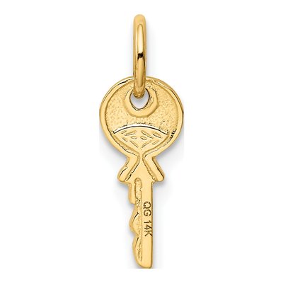 14K Yellow Gold 3D Key Pendant – view 4