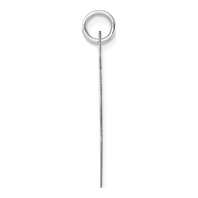 14K White Gold Heart Disc Pendant – view 3