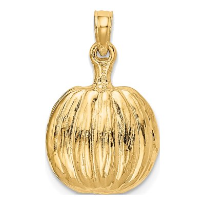 14K Yellow Gold Jack-O-Lantern Pendant – view 4