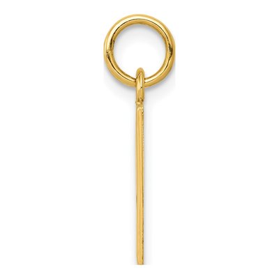 14K Yellow Gold Enameled Ace of Spades Charm – view 3