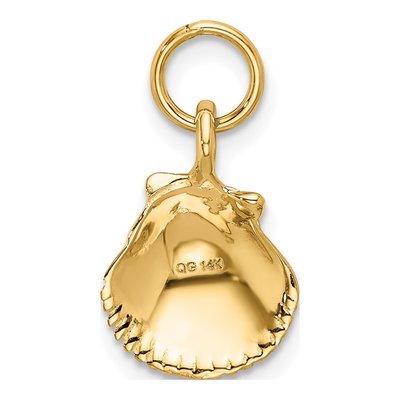 14K Yellow Gold Seashell Pendant – view 4