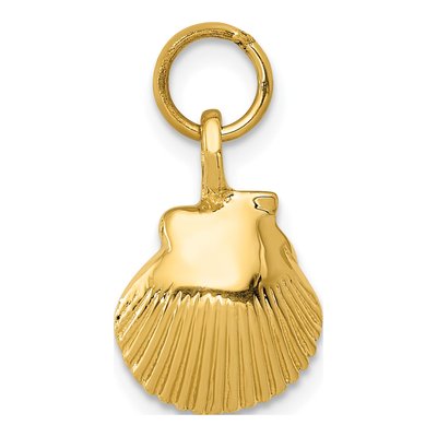 14K Yellow Gold Seashell Pendant