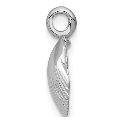 14K White Gold Seashell Pendant – view 3
