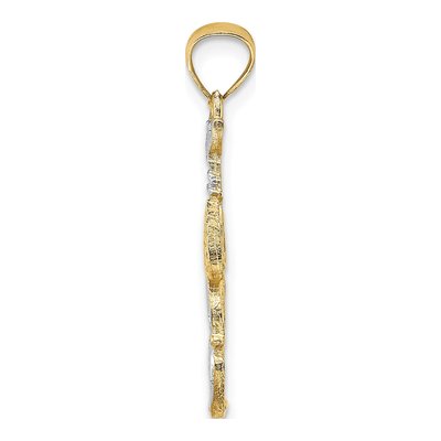 14K Gold & Rhodium Lobster Clasp Charm – view 3