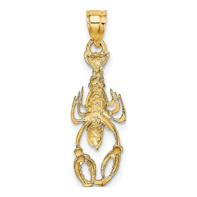 14K Gold & Rhodium Lobster Clasp Charm – view 4