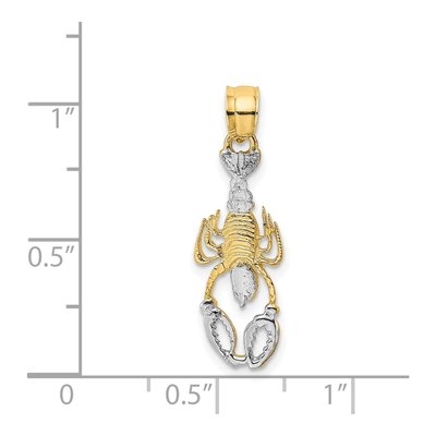 14K Gold & Rhodium Lobster Clasp Charm – view 5