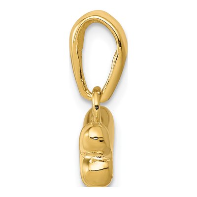 14K Yellow Gold Dog Bone Pendant – view 3