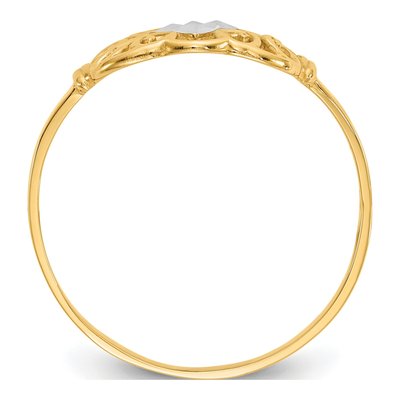14K Yellow Gold Filigree Ring – view 3