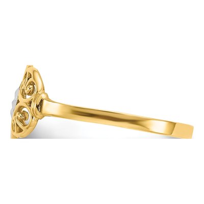 14K Yellow Gold Filigree Ring – view 5