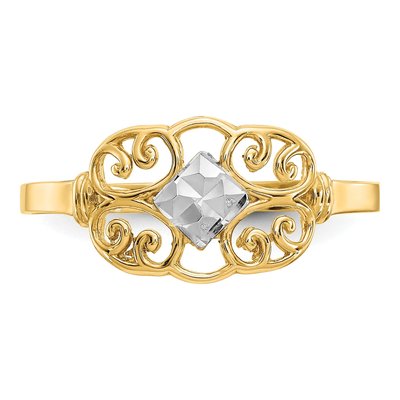 14K Yellow Gold Filigree Ring – view 6