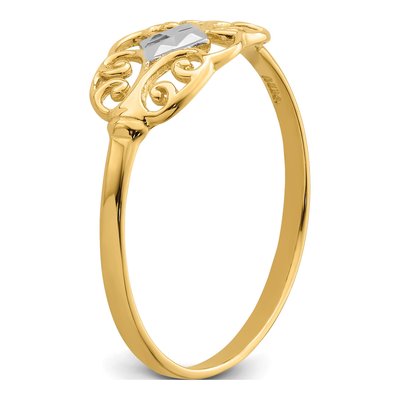 14K Yellow Gold Filigree Ring – view 8