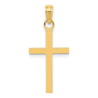 14K Yellow Gold Cross Pendant
