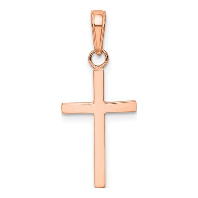14K Rose Gold Cross Pendant – view 4