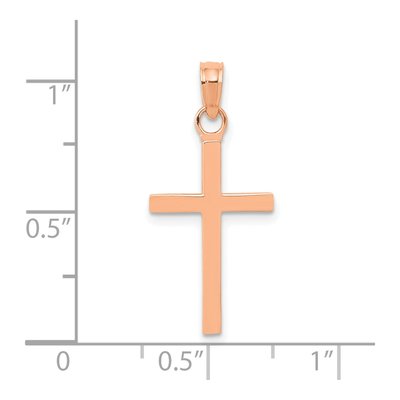 14K Rose Gold Cross Pendant – view 5