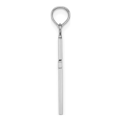 14K White Gold Cross Pendant – view 3